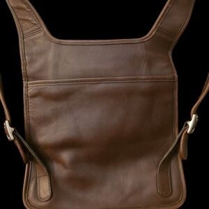 Coach Brown Leather Backpack